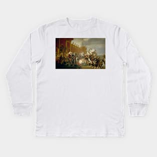 The Army takes an Oath to the Emperor after the Distribution of Eagles, 5 December 1804 by Jacques-Louis David Kids Long Sleeve T-Shirt